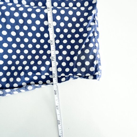 John Lennon Men's Button Shirt Polka Dots Long Sleeve Blue White XL - Picture 8 of 9